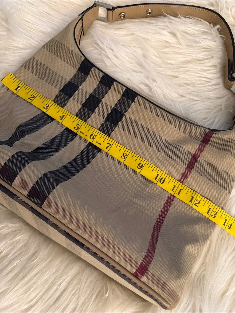 Vintage Classic Plaid Shoulder Bag in Beige and Black🔥